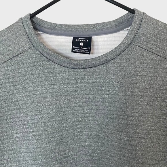 Nike Double Knit Crewneck Sweatshirt Women's Medium Gray Long-Sleeve Pullover - Picture 5 of 13